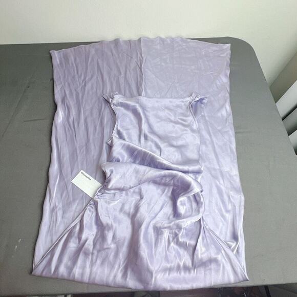 Reformation Casette Aura Silk Cowl Midi Dress Sz 8 - Picture 6 of 9